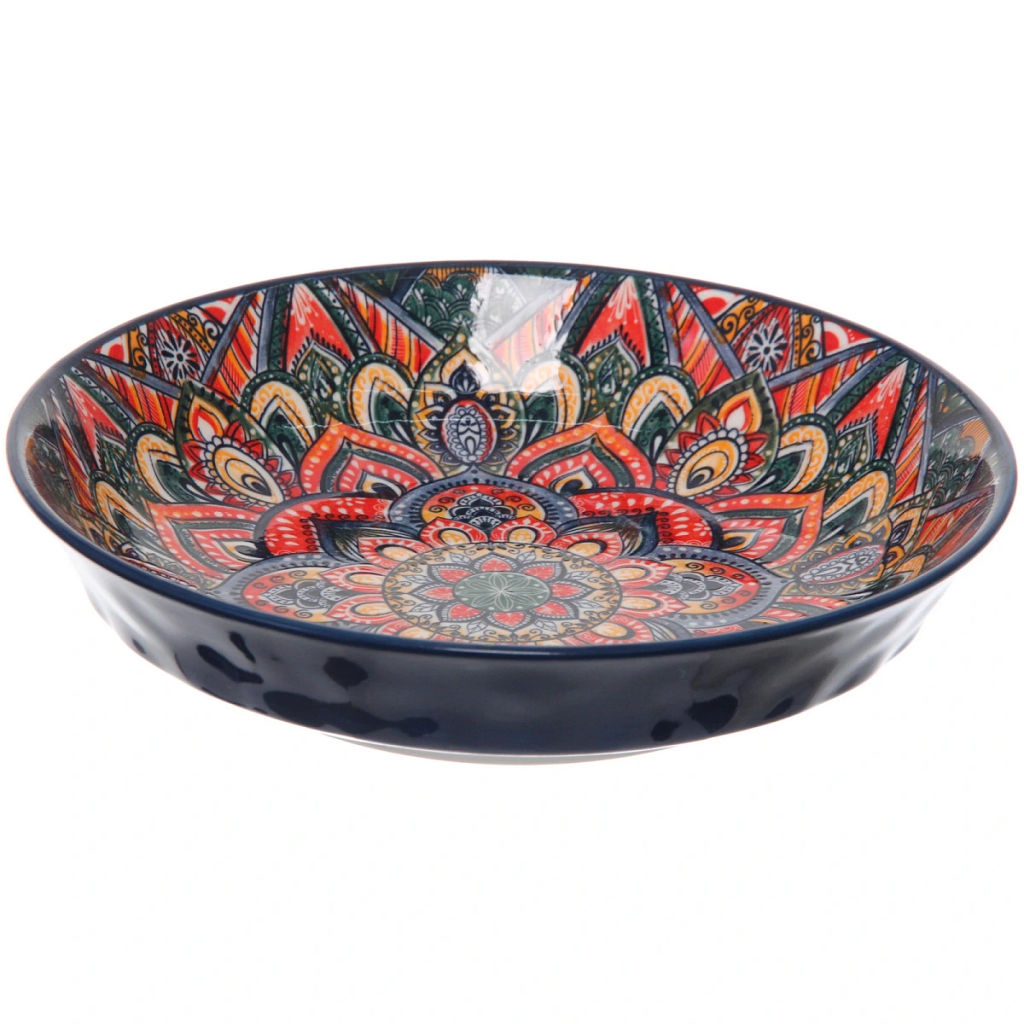 Тарелка керамическая "Марракеш" синяя 20,5*4,5см