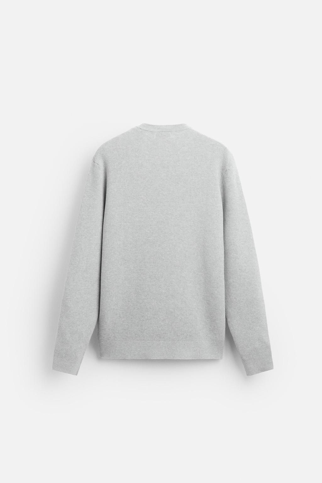 BASIC TEXTURED SWEATER - Zara фото 3