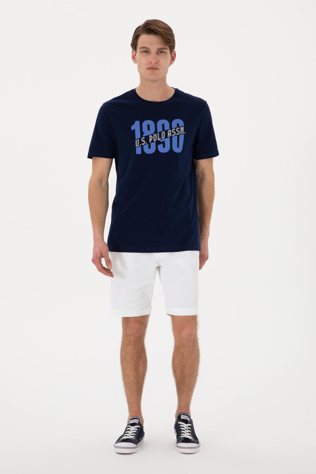 Erkek Bisiklet Yaka Lacivert Ti__rt Sepette S_rpriz _ndirim - U.s. polo assn фото 4