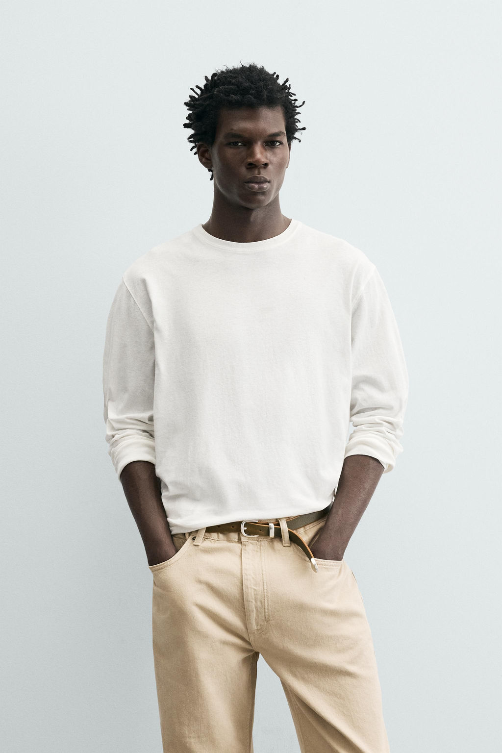 CAMISETA LIGHTWEIGHT MANGA LARGA / Blanco - Zara фото 2