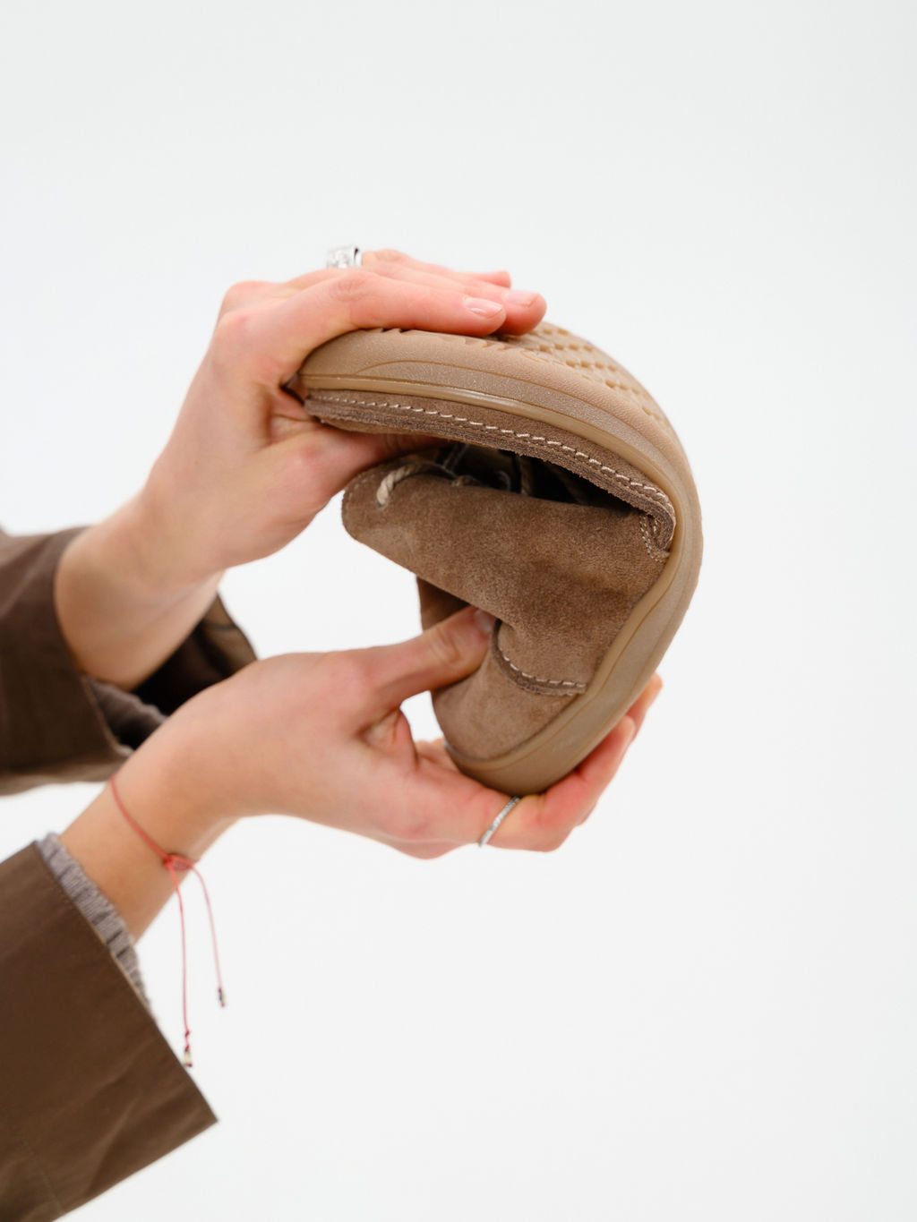 Босоногие ботинки EDART 210.NATAbr.Серо-коричневая замша/