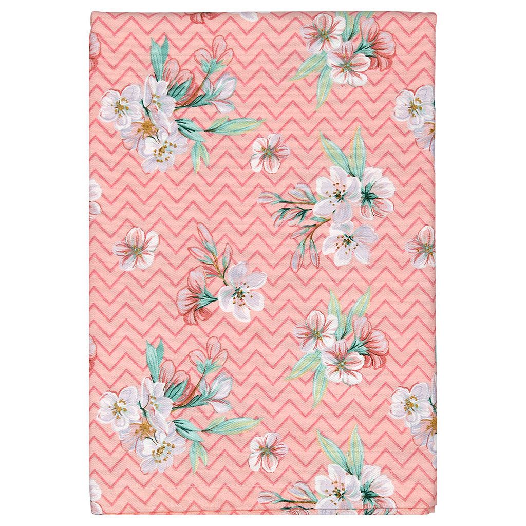 Жасмин, фламинго/зигзаг Скатерть 120х145см, длина стола до 105см, на 4 персоны, хлопок Премиум 186г/м2, Домашняя мода (Россия)  фото 4