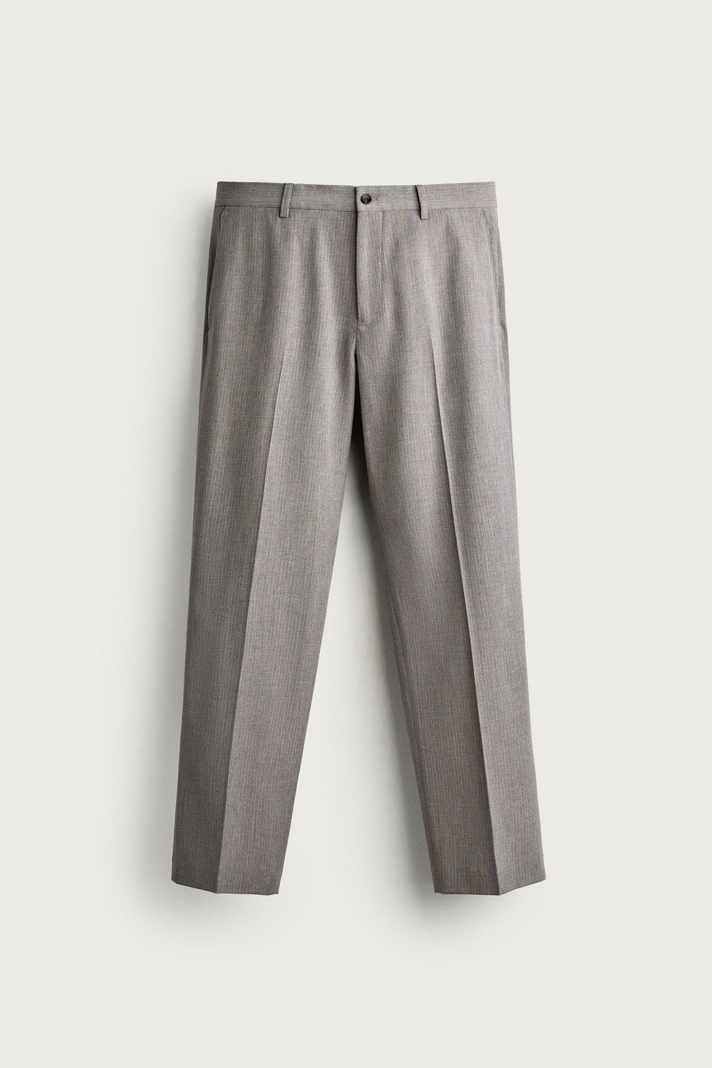 PANTAL?N REGULAR FIT TRAJE RAYAS / Gris vigor?