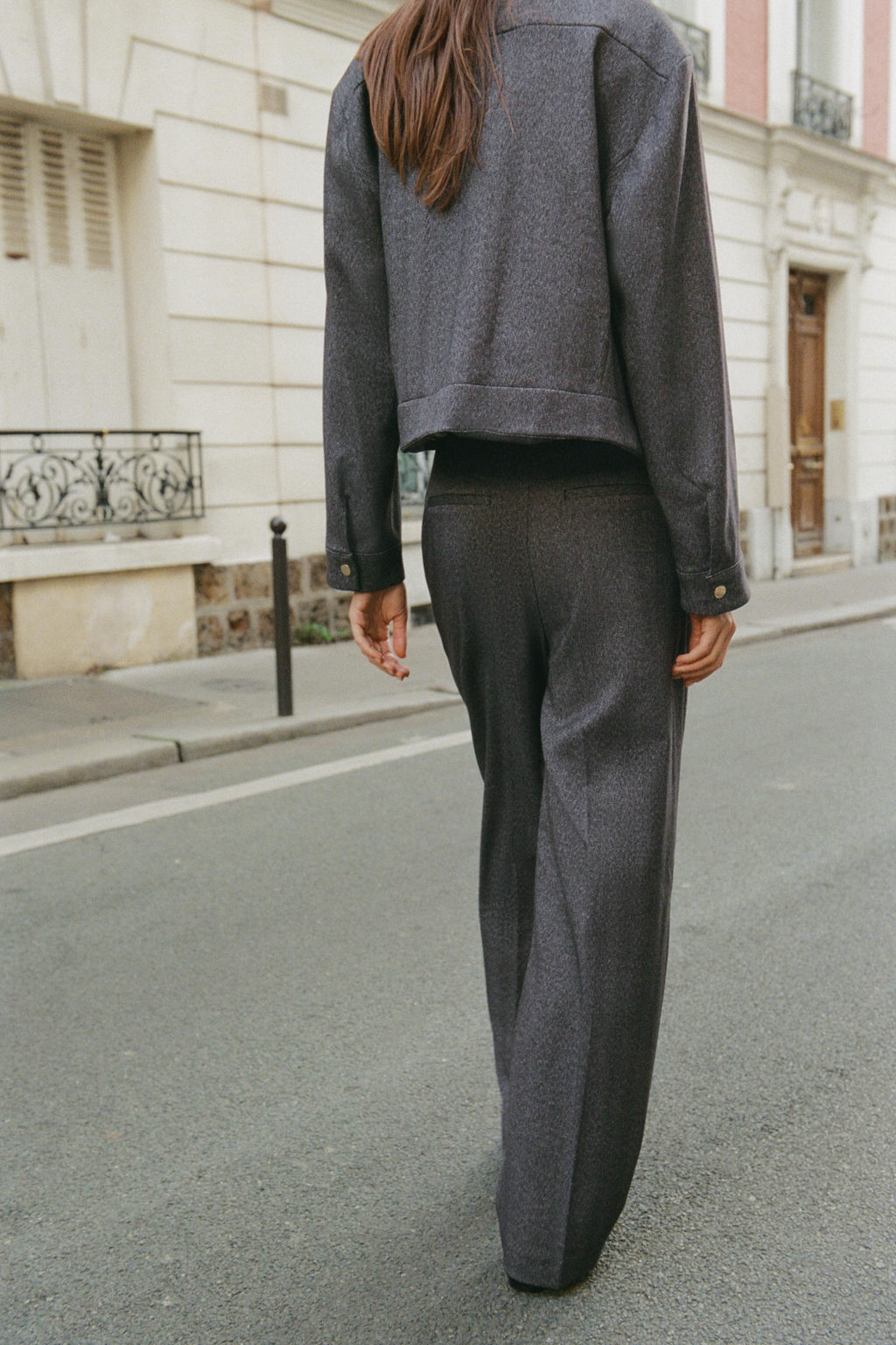 HERRINGBONE STRAIGHT-LEG TROUSERS - Zara фото 13