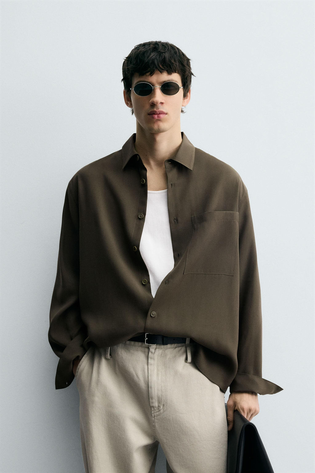 RELAXED FIT FLOWING SHIRT - Zara фото 2
