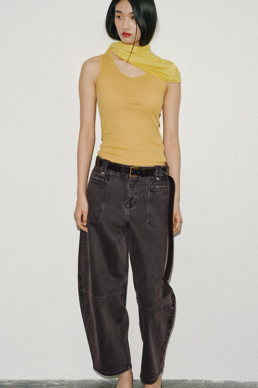 JEANS Z1975 CARGO BARREL TIRO MEDIO / Marr?n - Zara фото 3