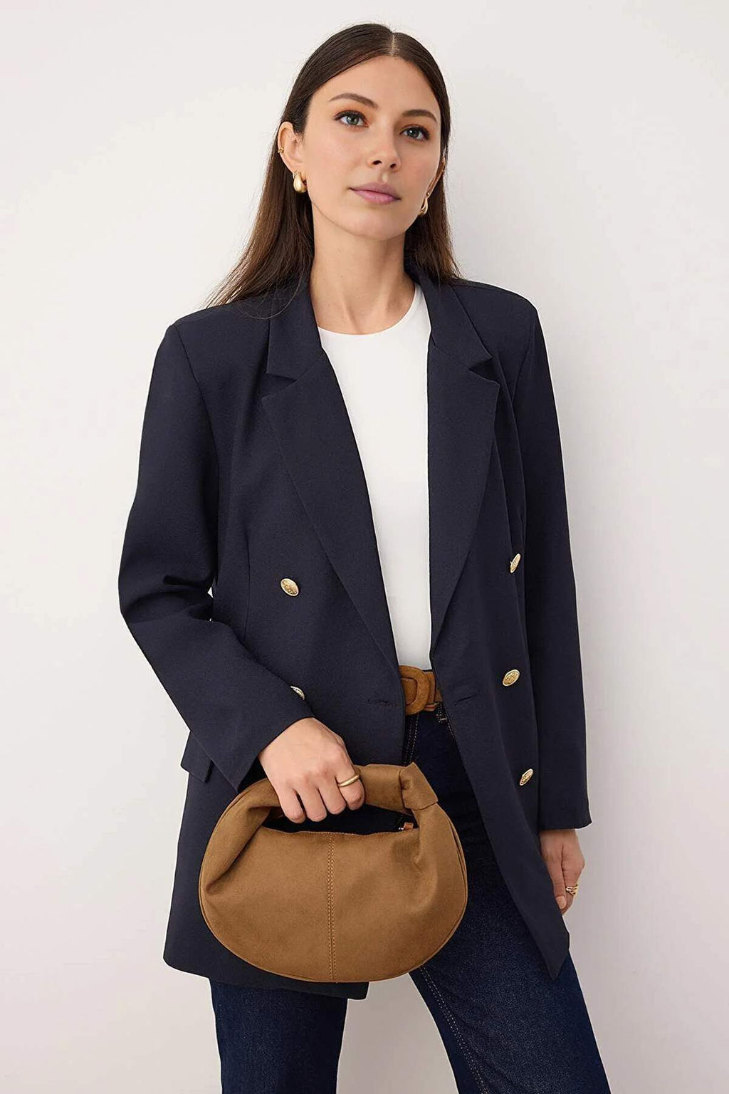 Koyu Kahverengi Kad?n Mini Boy Oval Omuz Canta TAKSS25OC00068 - Trendyolmilla фото 19