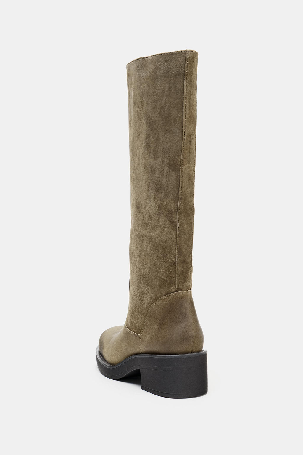 CONTRAST LEATHER BOOTS - Zara фото 6
