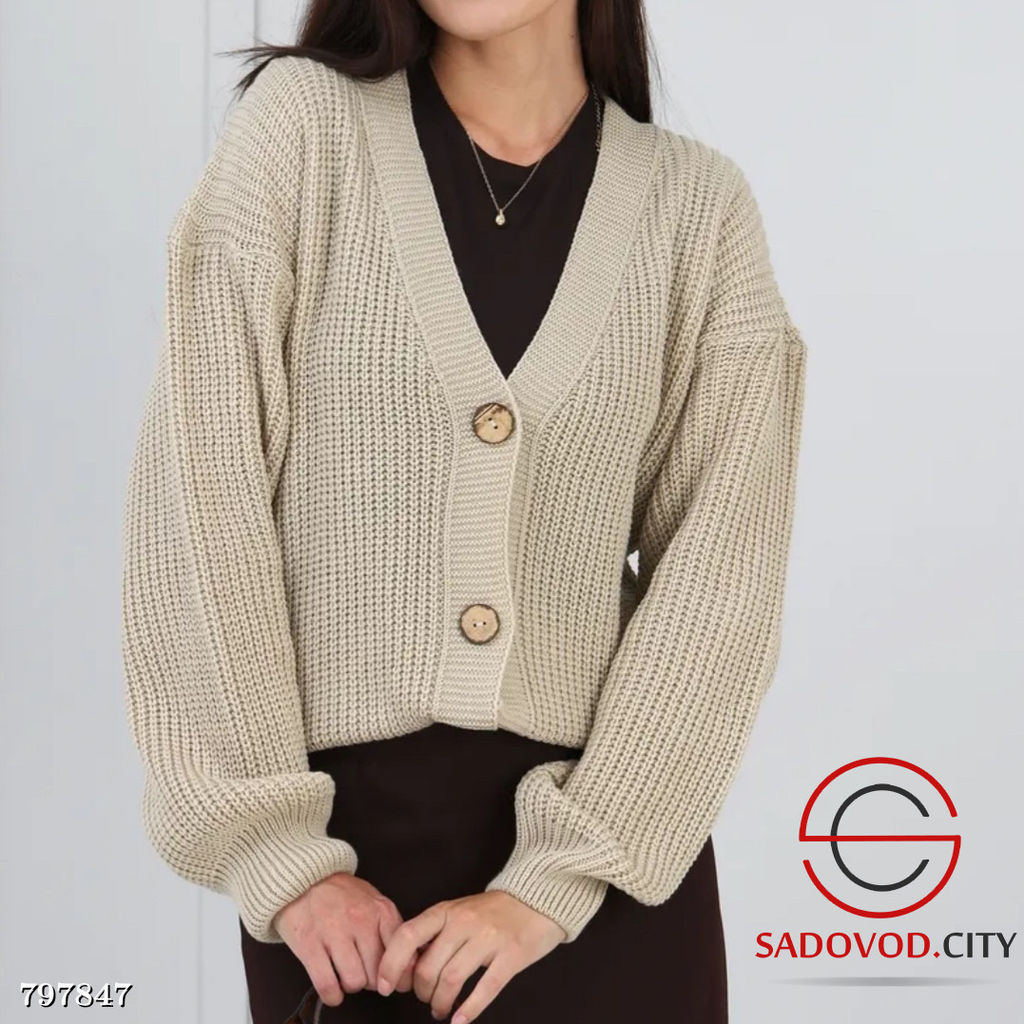 Кардиган вязаный женский на пуговицах - Bruno фото 8