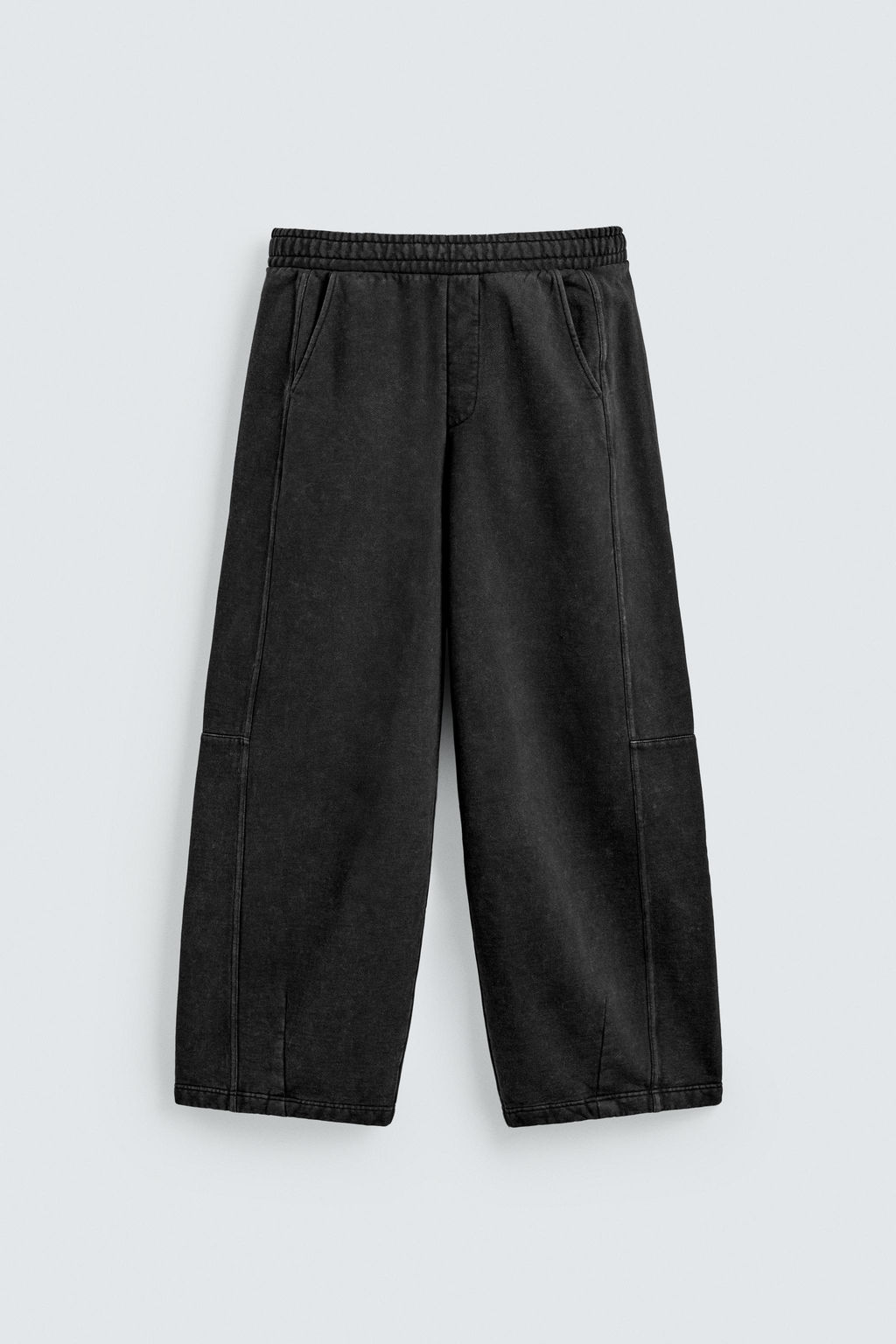 PANTAL?N JOGGER BALLOON FIT LAVADO / Antracita oscuro - Zara фото 7