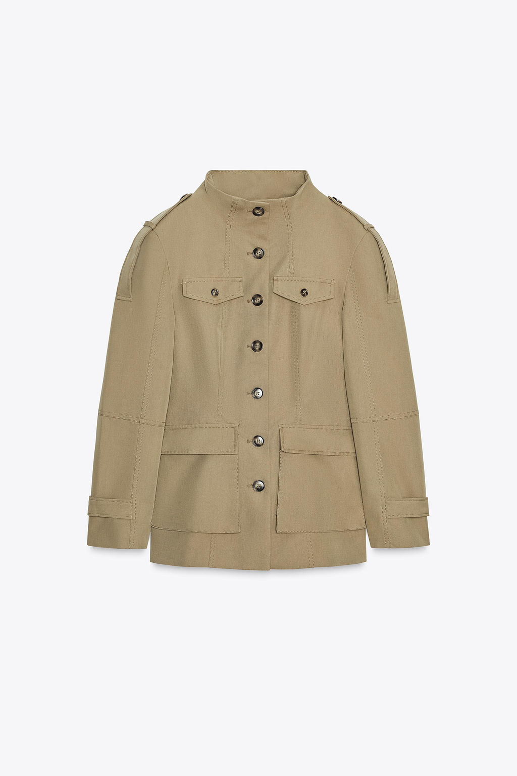 JACKET WITH SHOULDER TABS AND POCKETS - Zara фото 8