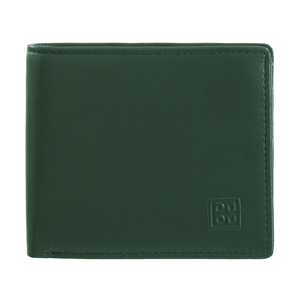 Итальянский мужской кошелек DuDu серии Plinio | зеленый - Dudubags фото 3