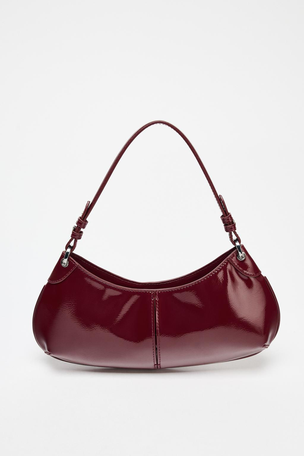 PATENT-EFFECT SHOULDER BAG - Zara фото 4