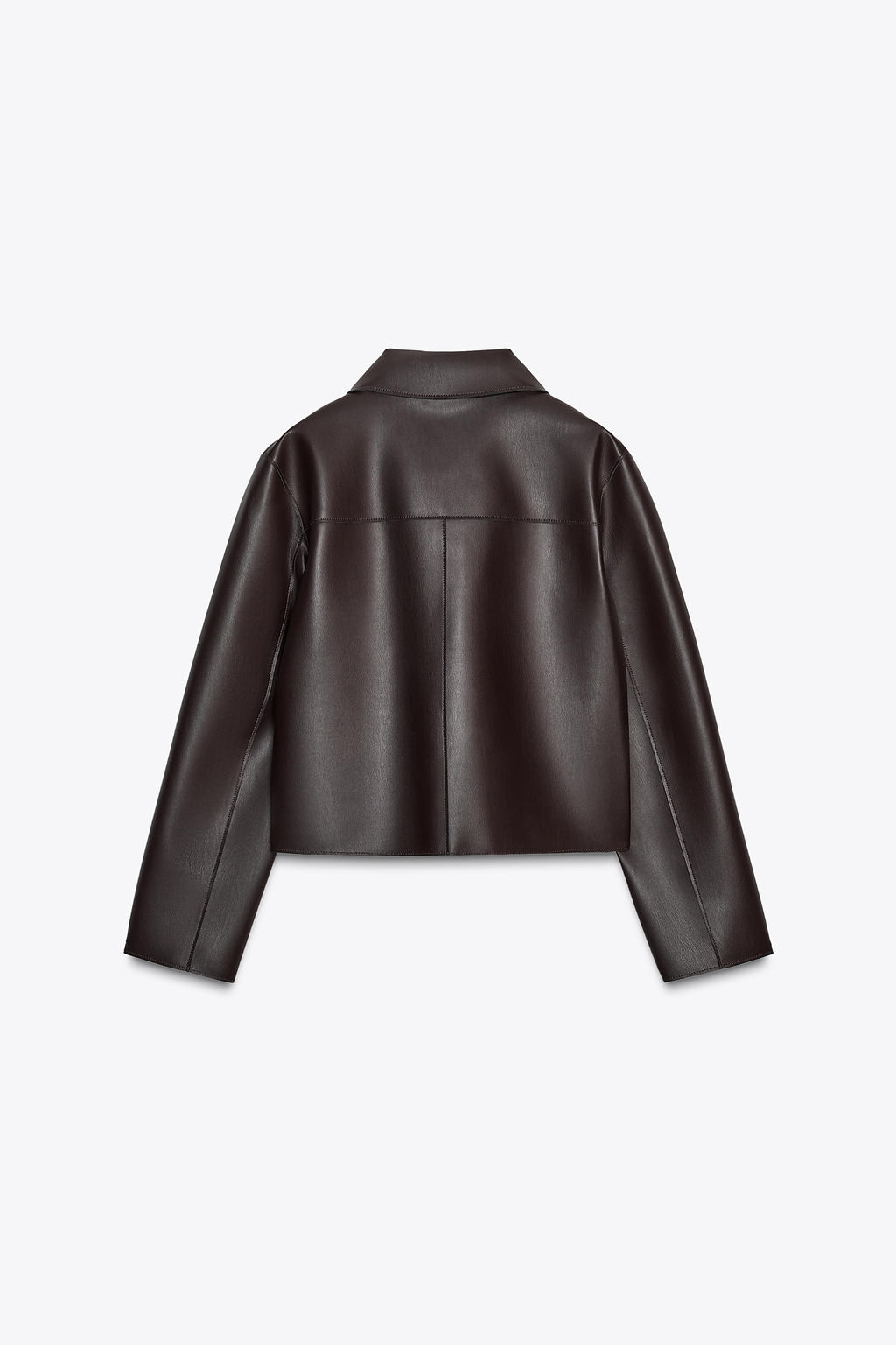 SHORT FAUX LEATHER JACKET - Zara фото 8