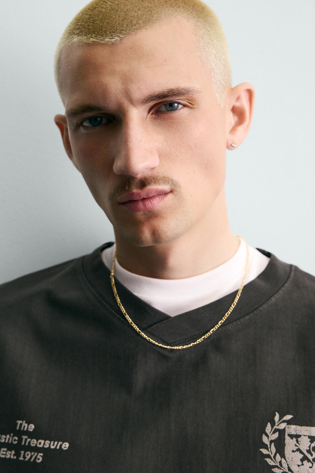 CAMISETA LAVADA ESTAMPADOS / Gris antracita - Zara фото 6