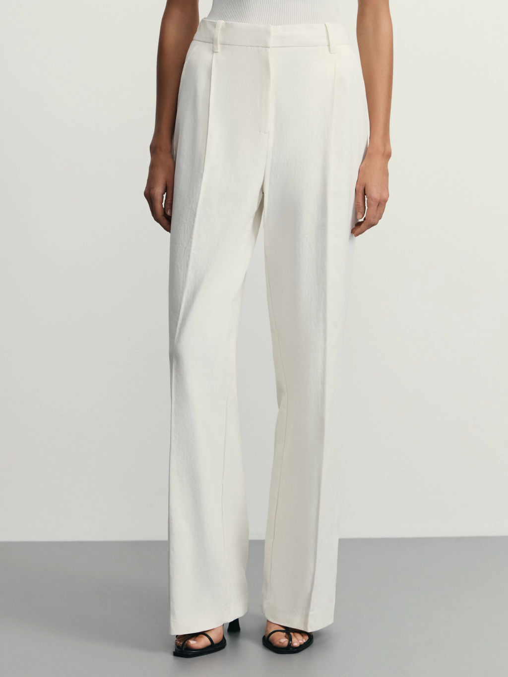 Брюки прямого кроя с содержанием льна / Zarina  фото 2