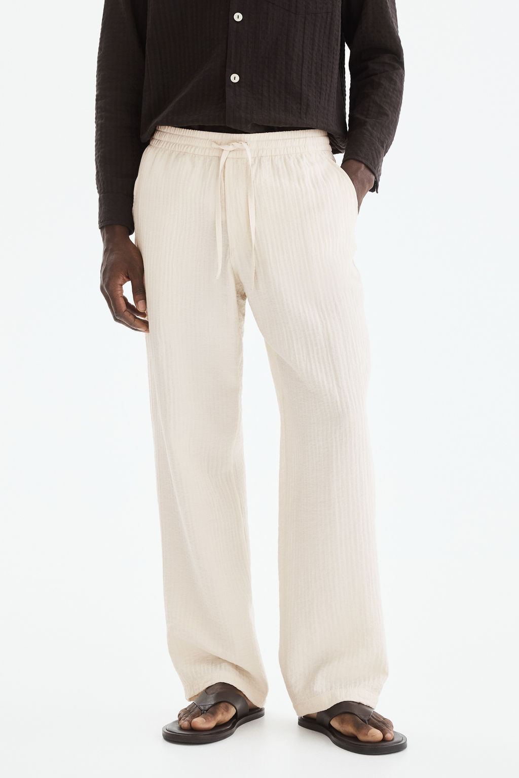 Pantal?n texturizado Relaxed Fit - H&m фото 7