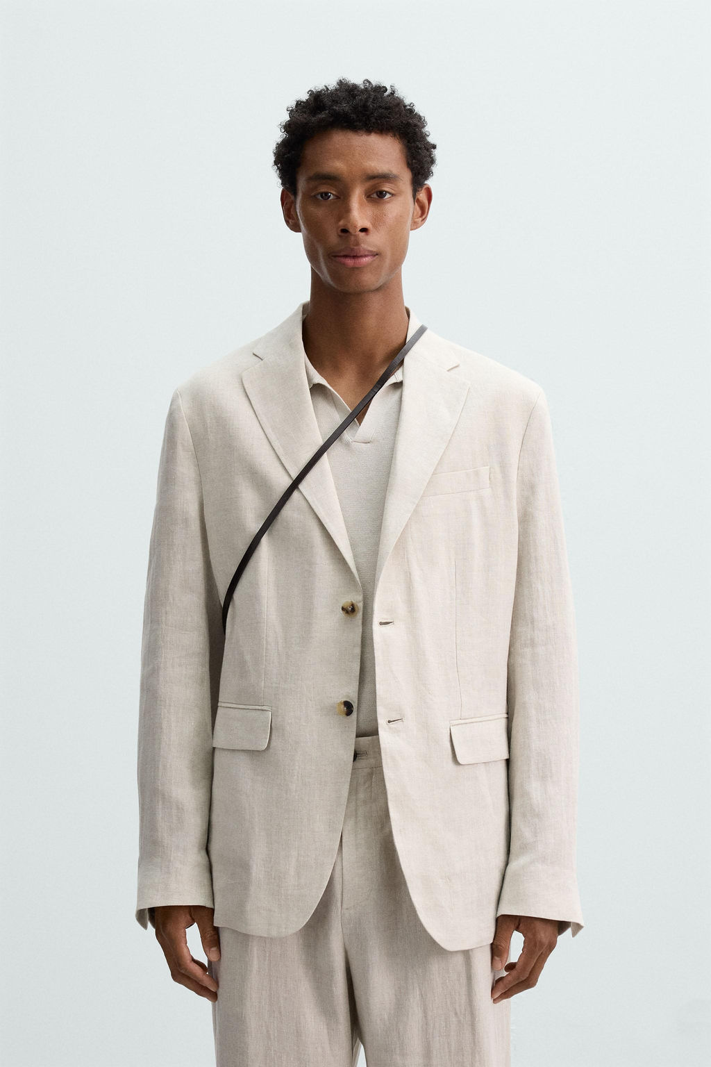 100% LINEN SUIT BLAZER - Zara фото 2