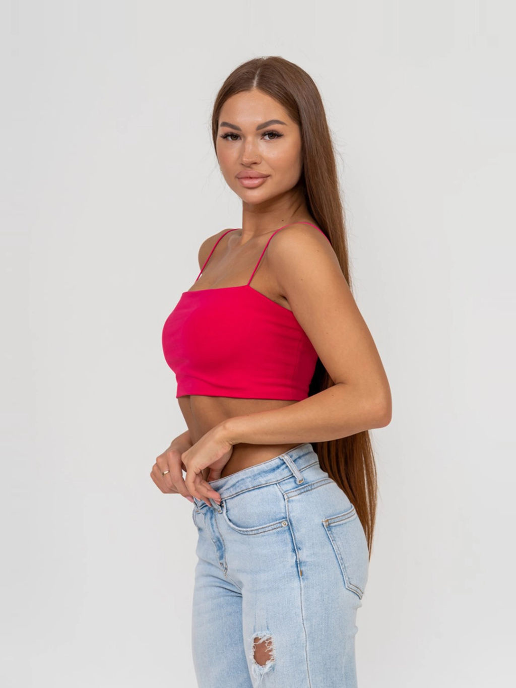 Топ женский, цвет фуксия