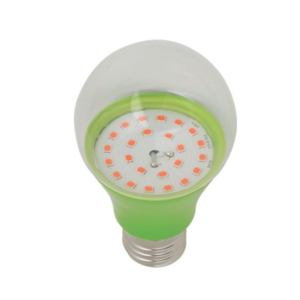 LED-A60-8W/SPSB/E27/CL PLP30GR Лампа светодиодная для растений. Форма "A", прозрачная. Спектр для рассады и цветения. Картон. ТМ ФитоЛето