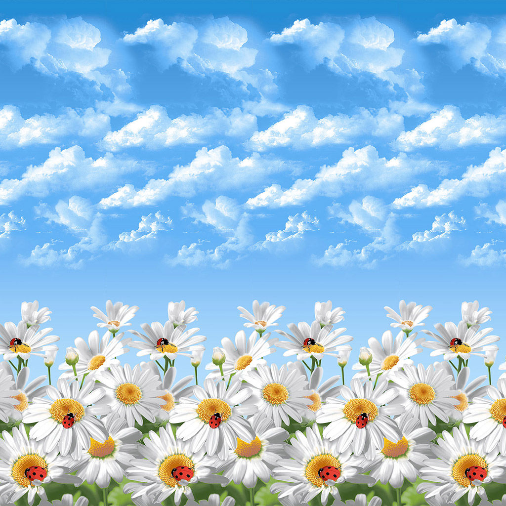 Покрывало стеганое Воздушные ромашки 260х215см, спальное место 180см, бязь набивная Комфорт 121г/м2, хлопок 100%, многоигольная стежка, наполнитель синтепон 70гр, подкладка бязь отбеленная 121г/м2, Домашняя мода (Россия)  фото 5