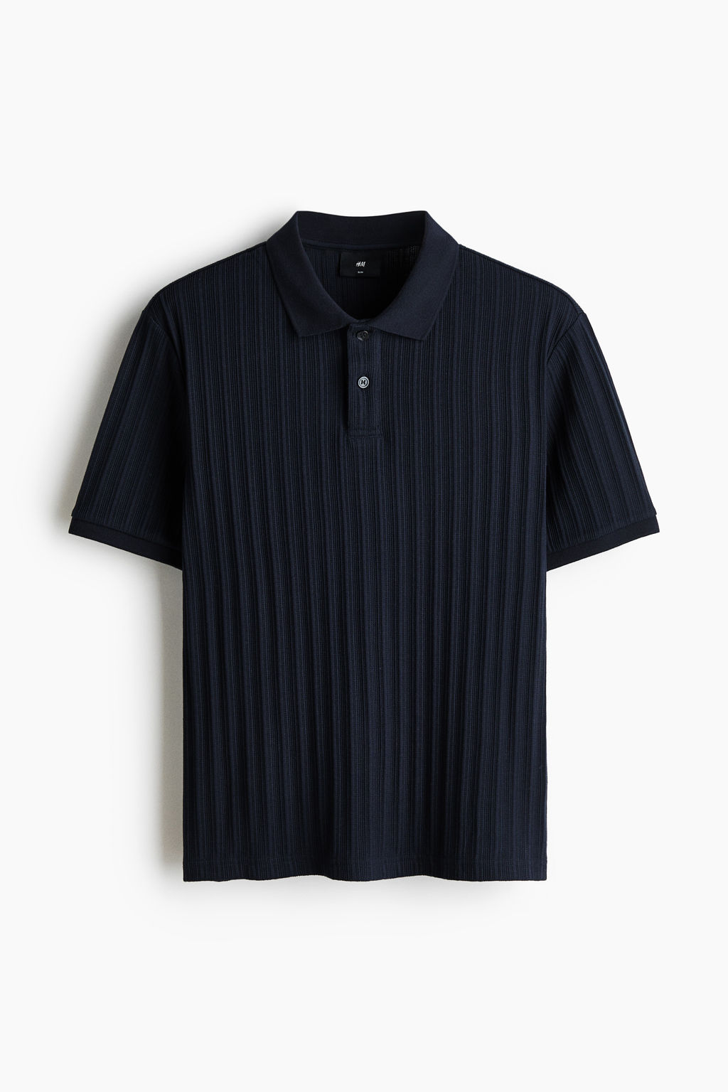 Polo en punto con textura Slim Fit - H&m фото 4