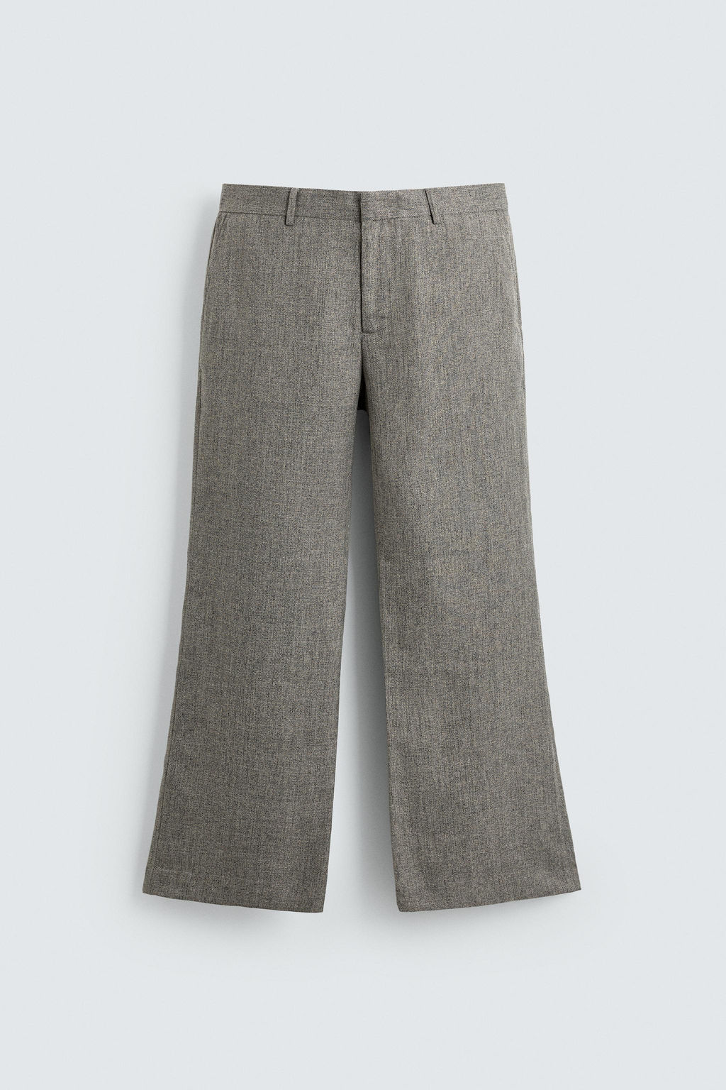 TEXTURED FLARE FIT TROUSERS - Zara фото 8