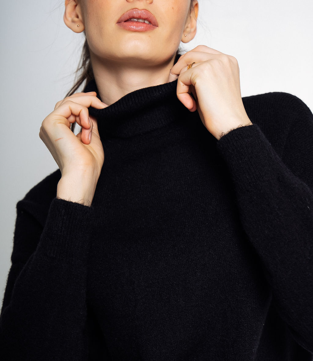 Свитер #КТ24023, чёрный