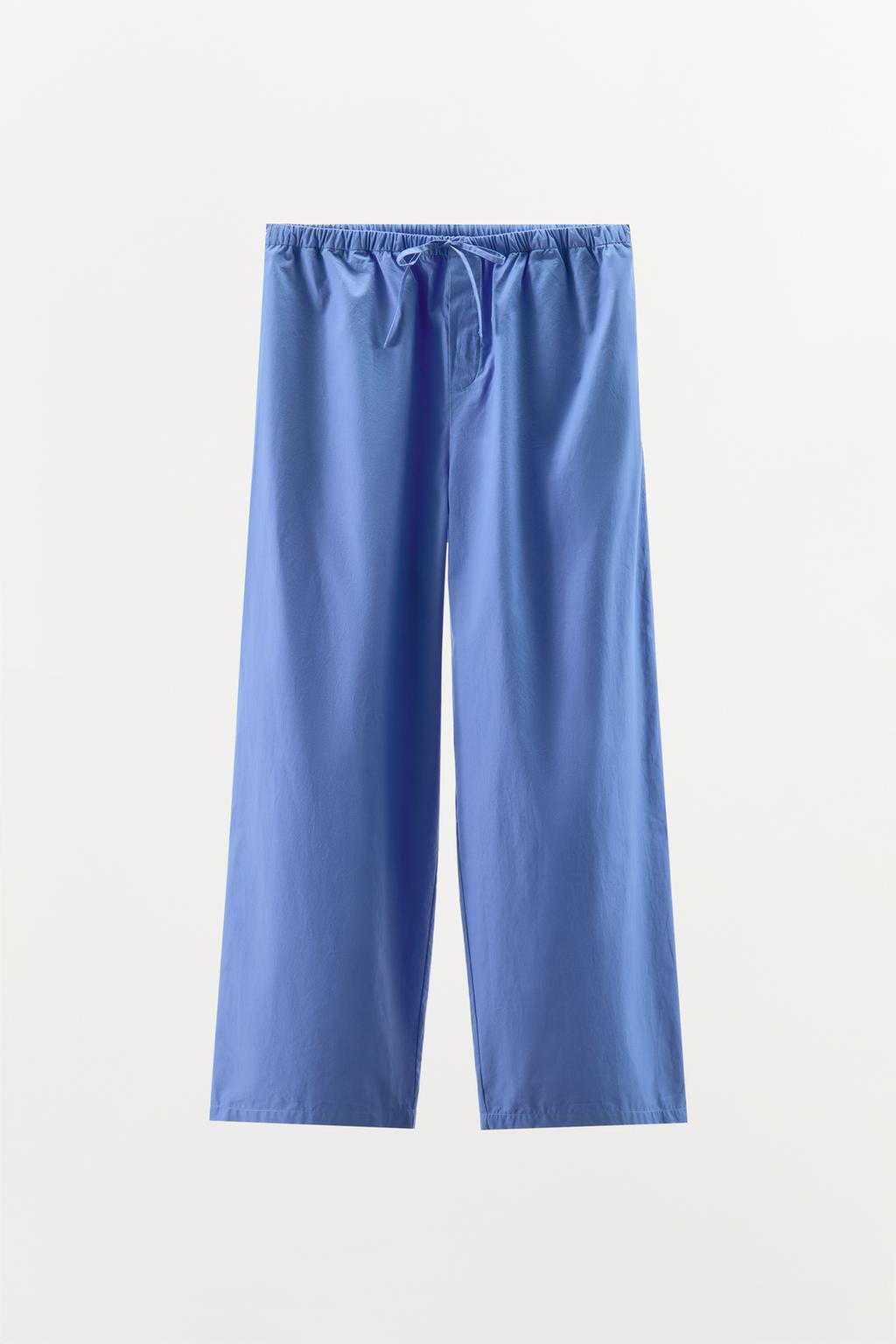 POPLIN PYJAMA TROUSERS - Zara фото 6