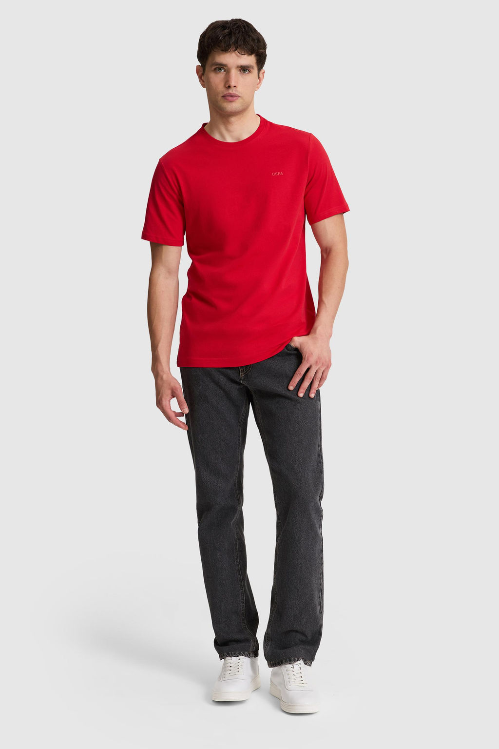 Erkek K_rm_z_ Regular Fit Polo Yaka Basic Ti__rt