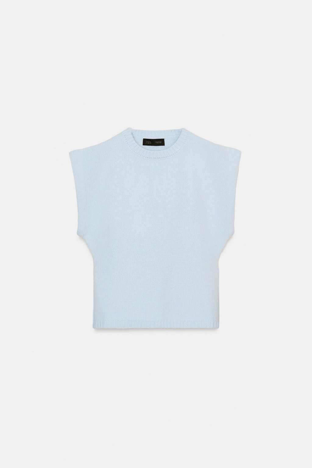 KNIT WAISTCOAT WITH DEFINED SHOULDERS - Zara фото 7