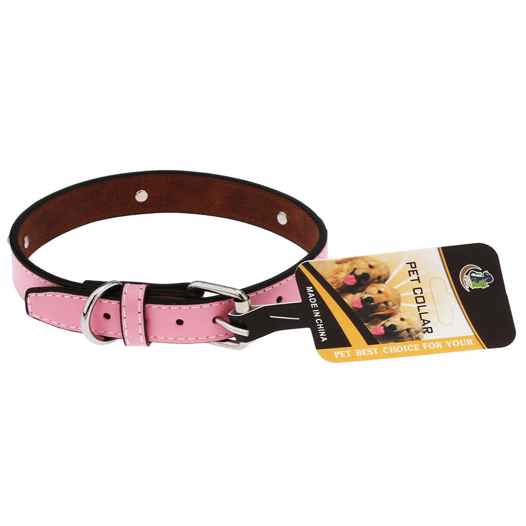 Пэт тойс (Pet toys) Ошейник для собаки Стразы 1,9х45см, металлическая застежка, под кожу, с декором, на картоне, цвета в ассортименте: красный, фиолетовый, розовый, бежевый (Китай)  фото 2