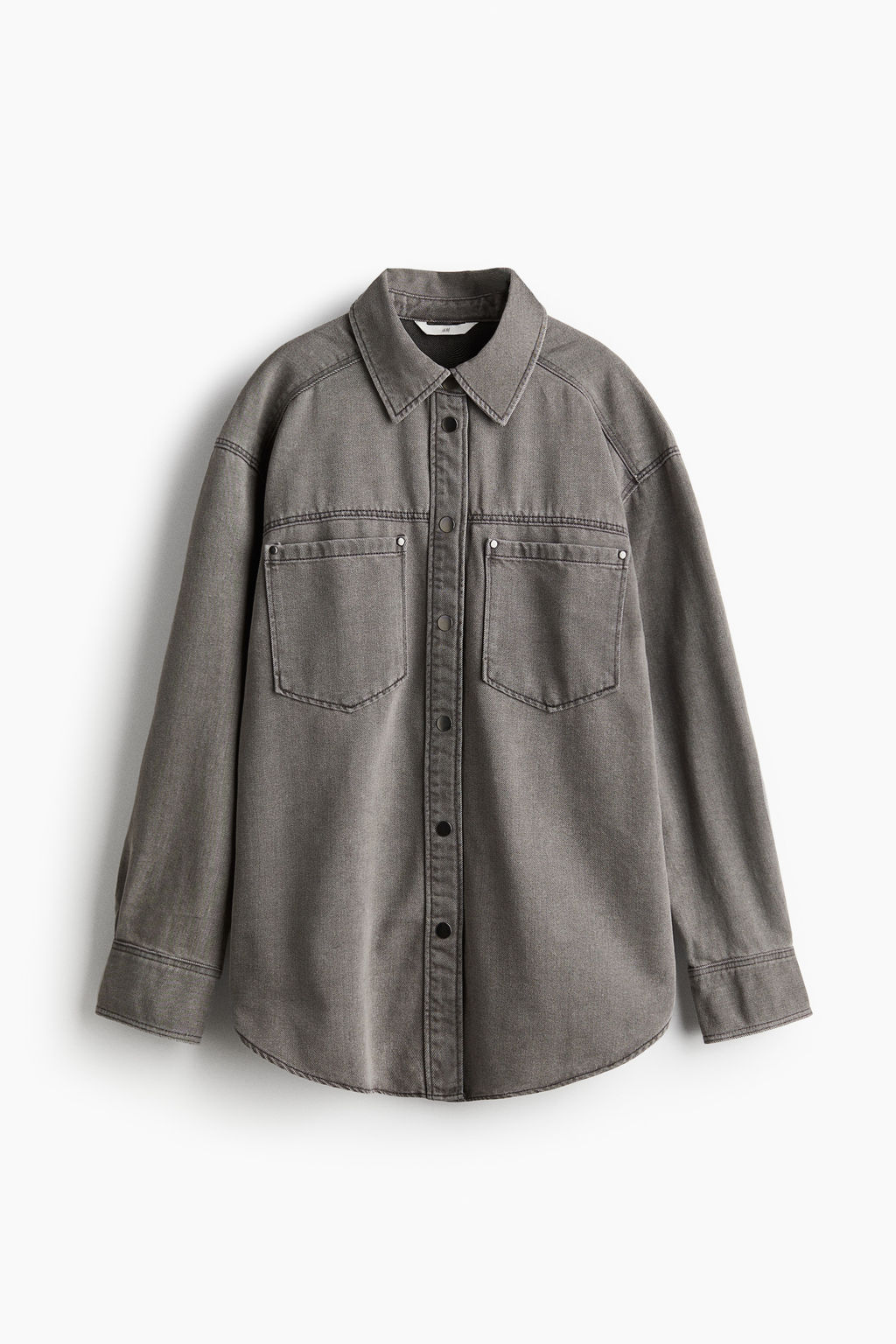 Camisa denim de corte holgado - H&m фото 8