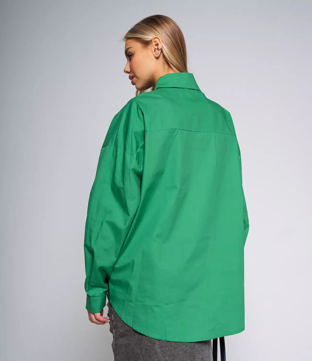 Рубашка #КТ3160 (7), зеленый - Dommod фото 3