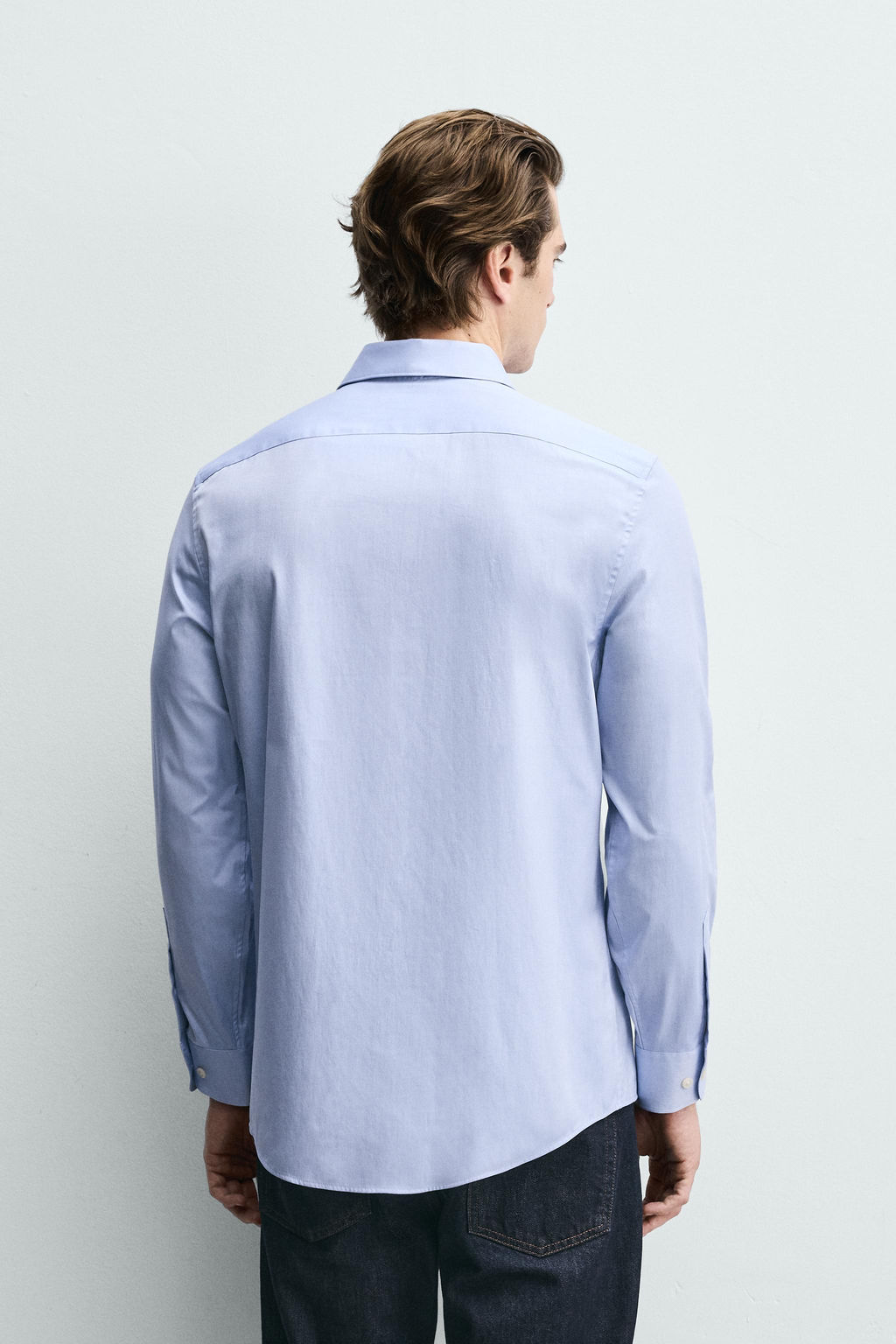 CAMISA REGULAR FIT / Celeste