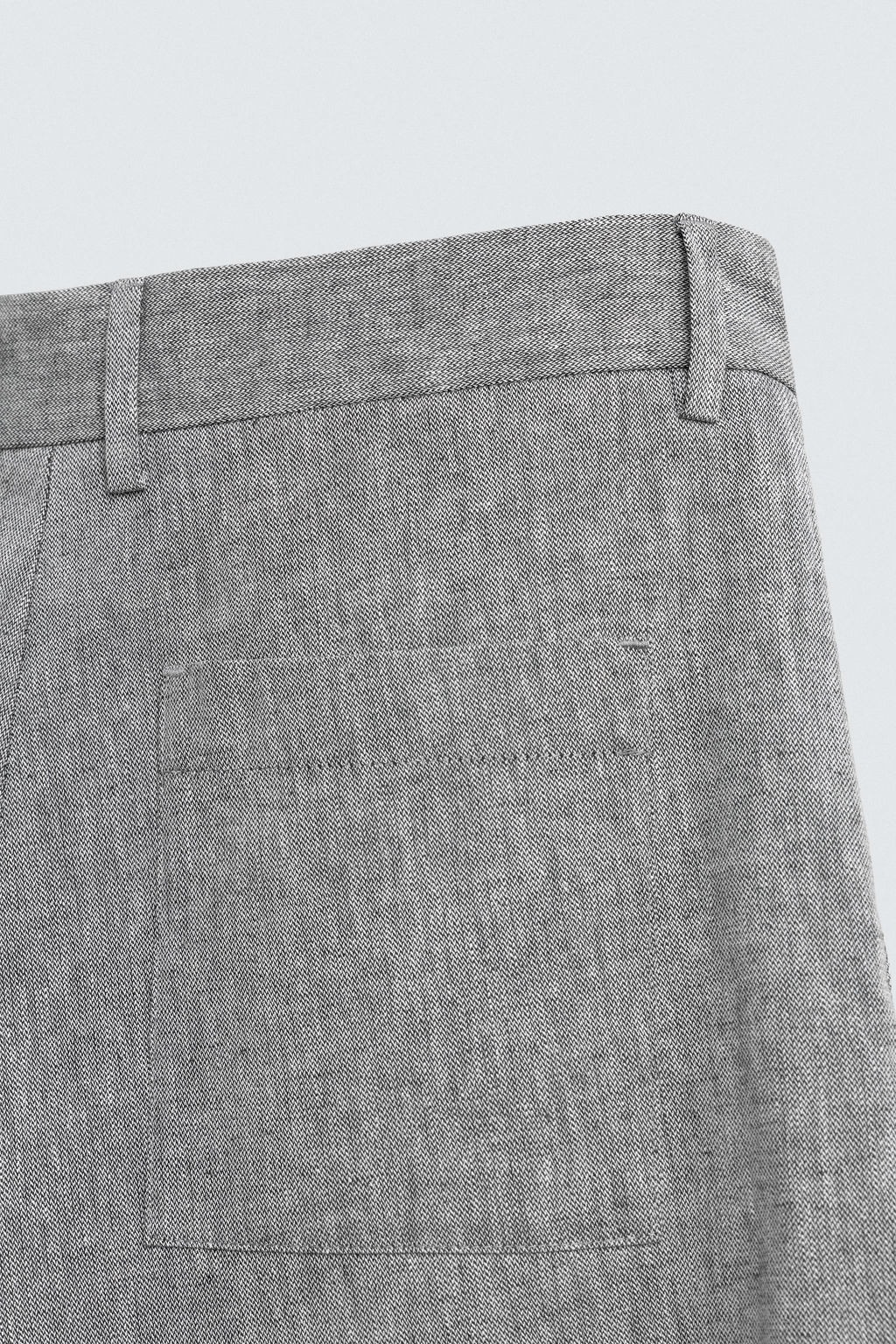COTTON/LINEN BERMUDA SHORTS - Zara фото 9