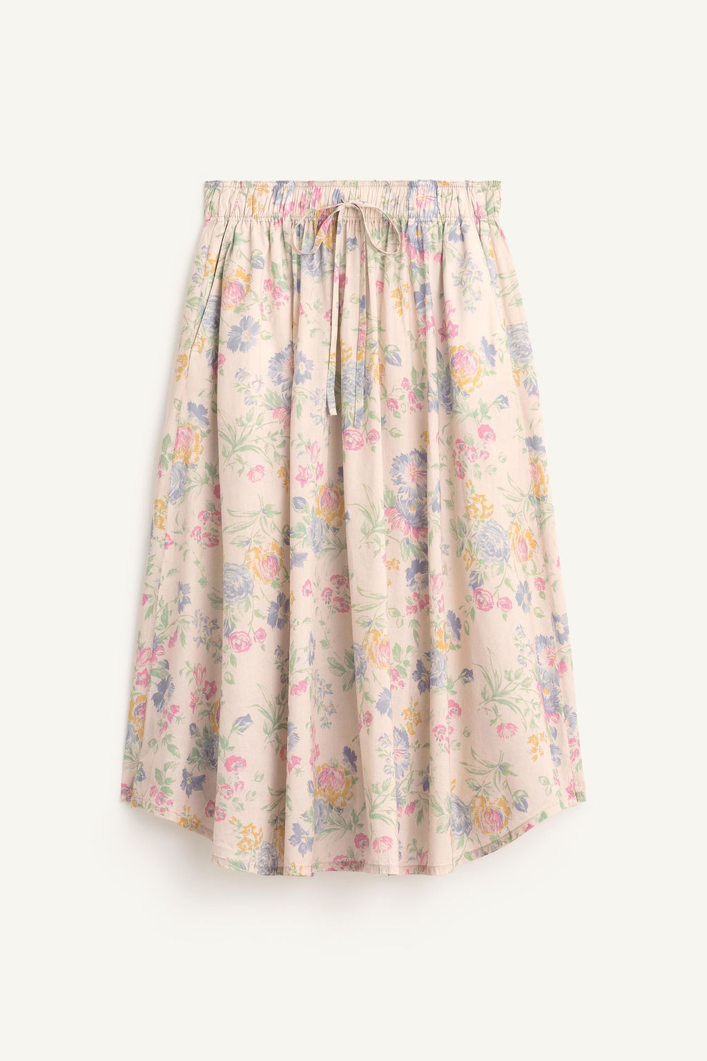 FLWRS SKRT CTTN / Crudo medio - Zara фото 5