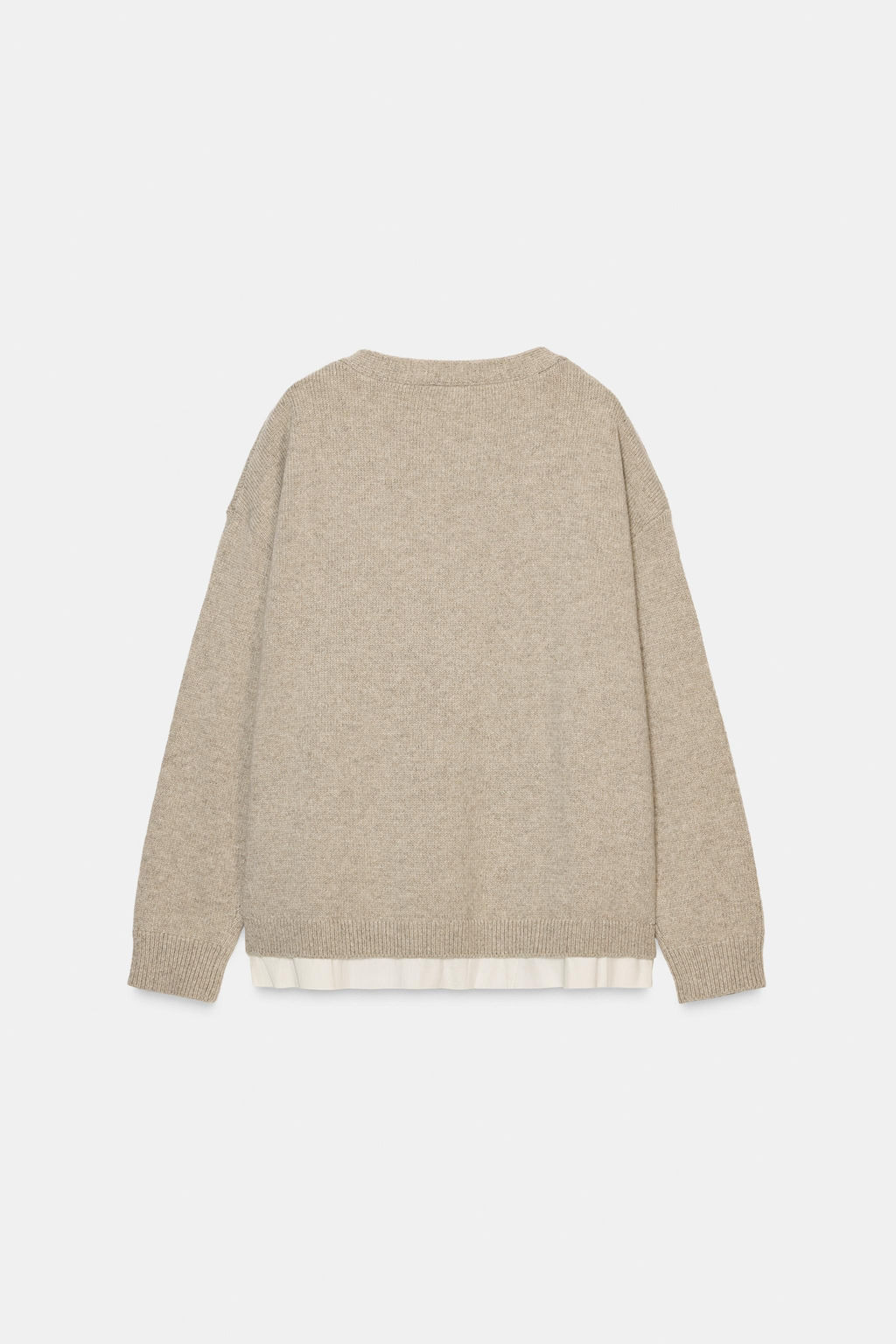 CONTRAST WOOL BLEND CARDIGAN - Zara фото 8
