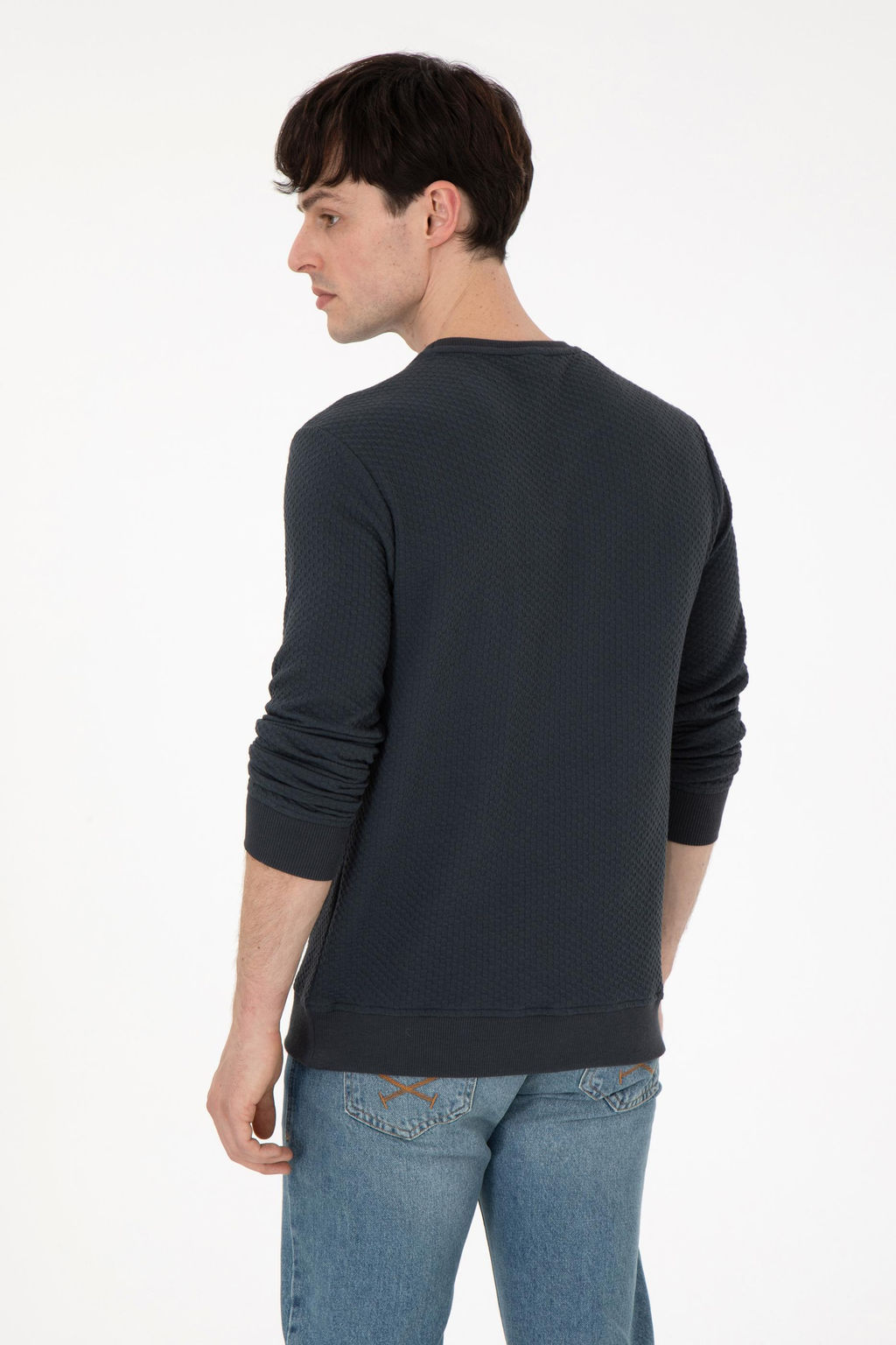 Мужской свитшот антрацитового цвета Неожиданная скидка в корзине - U.s. polo assn фото 5