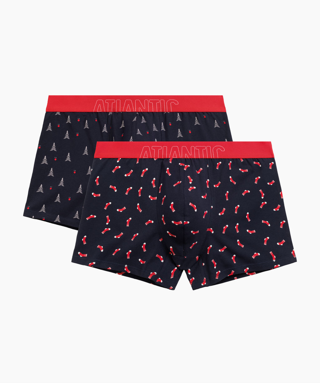 ATLANTIC 2GMH-027 Трусы шорты Socks - набор 2 шт. темно-синий  фото 8