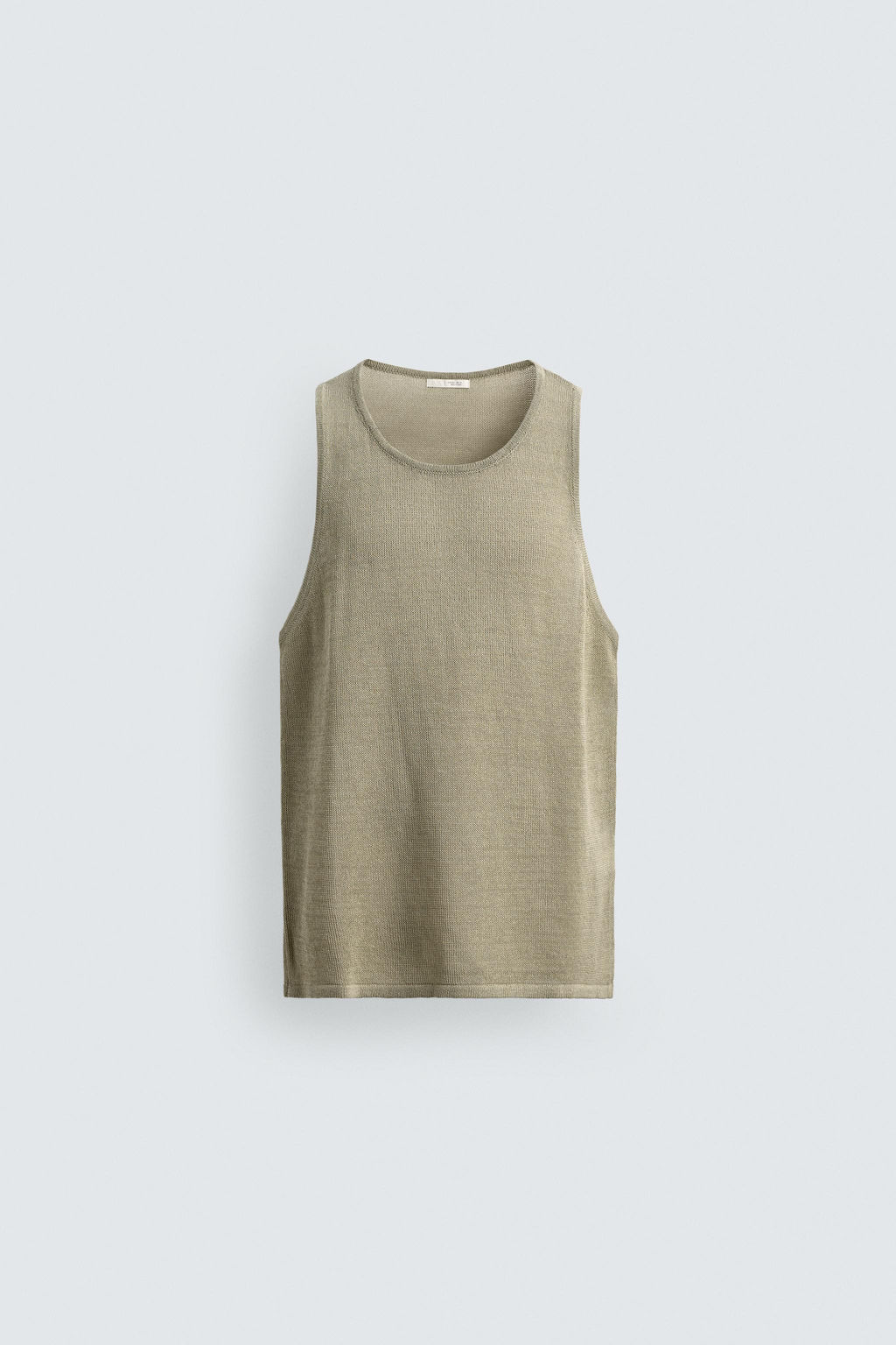 CAMISETA TANK RELAXED FIT PUNTO / Verde claro