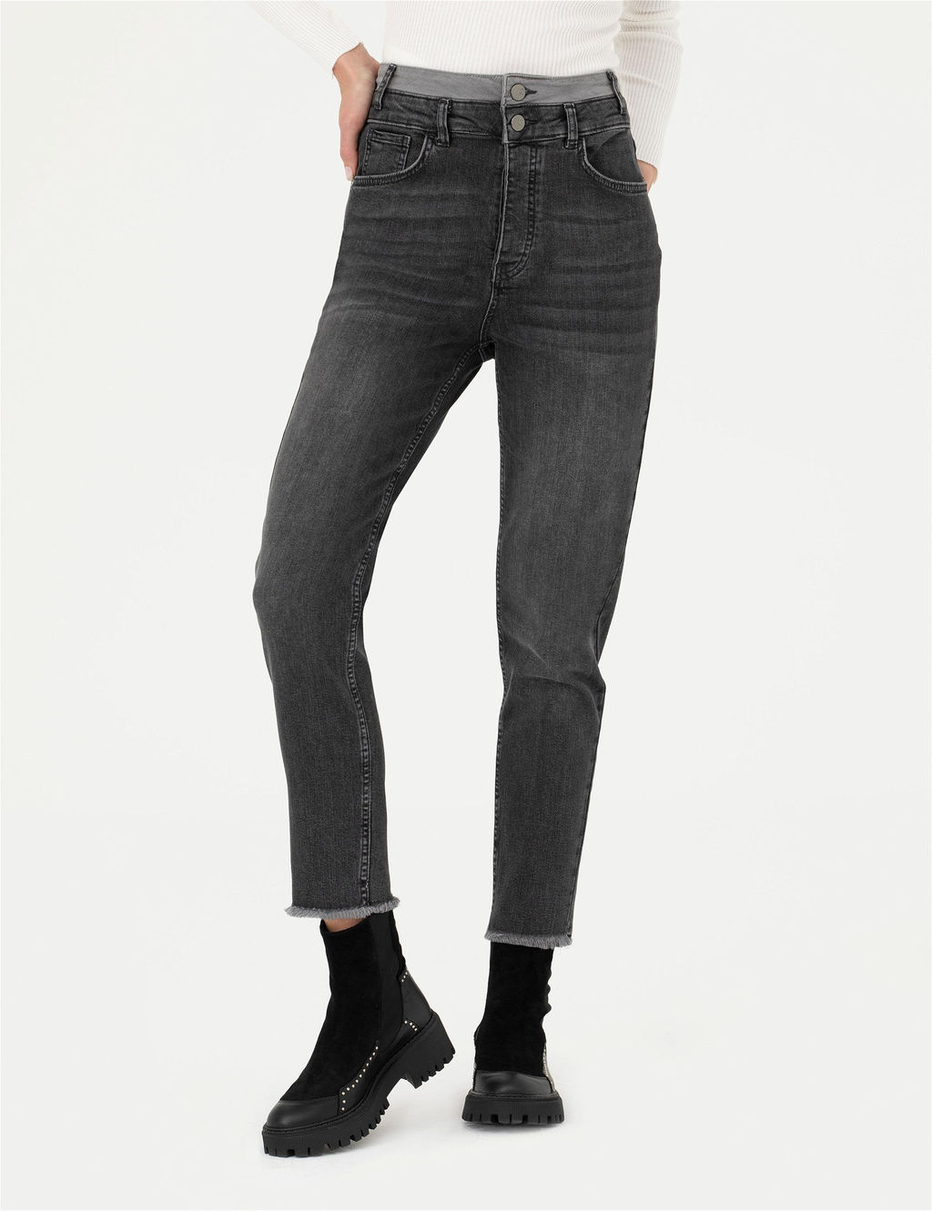 Antrasit Jean Pantolon - Pierre cardin фото 2