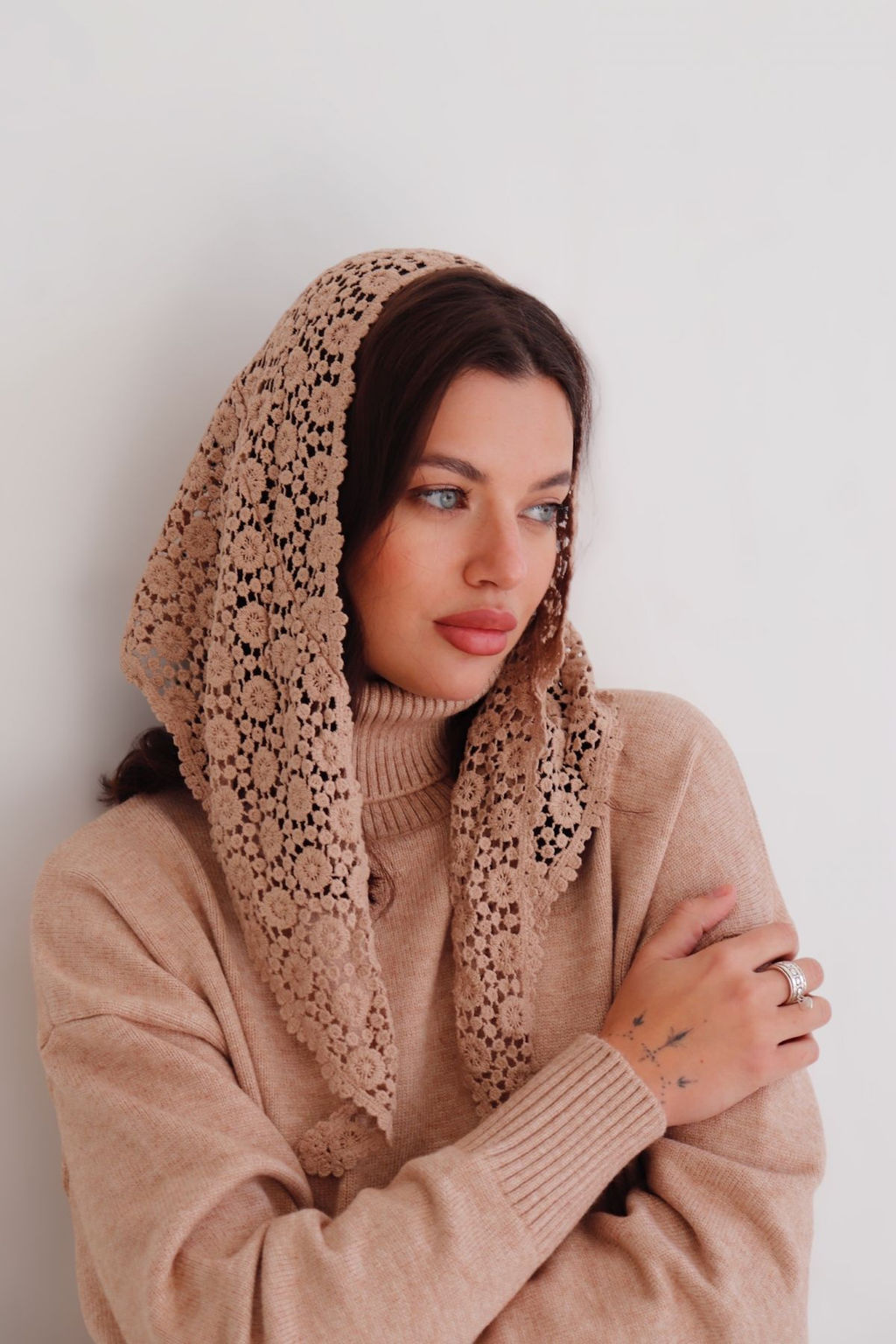 Martichelli Косынка бежевая  фото 10