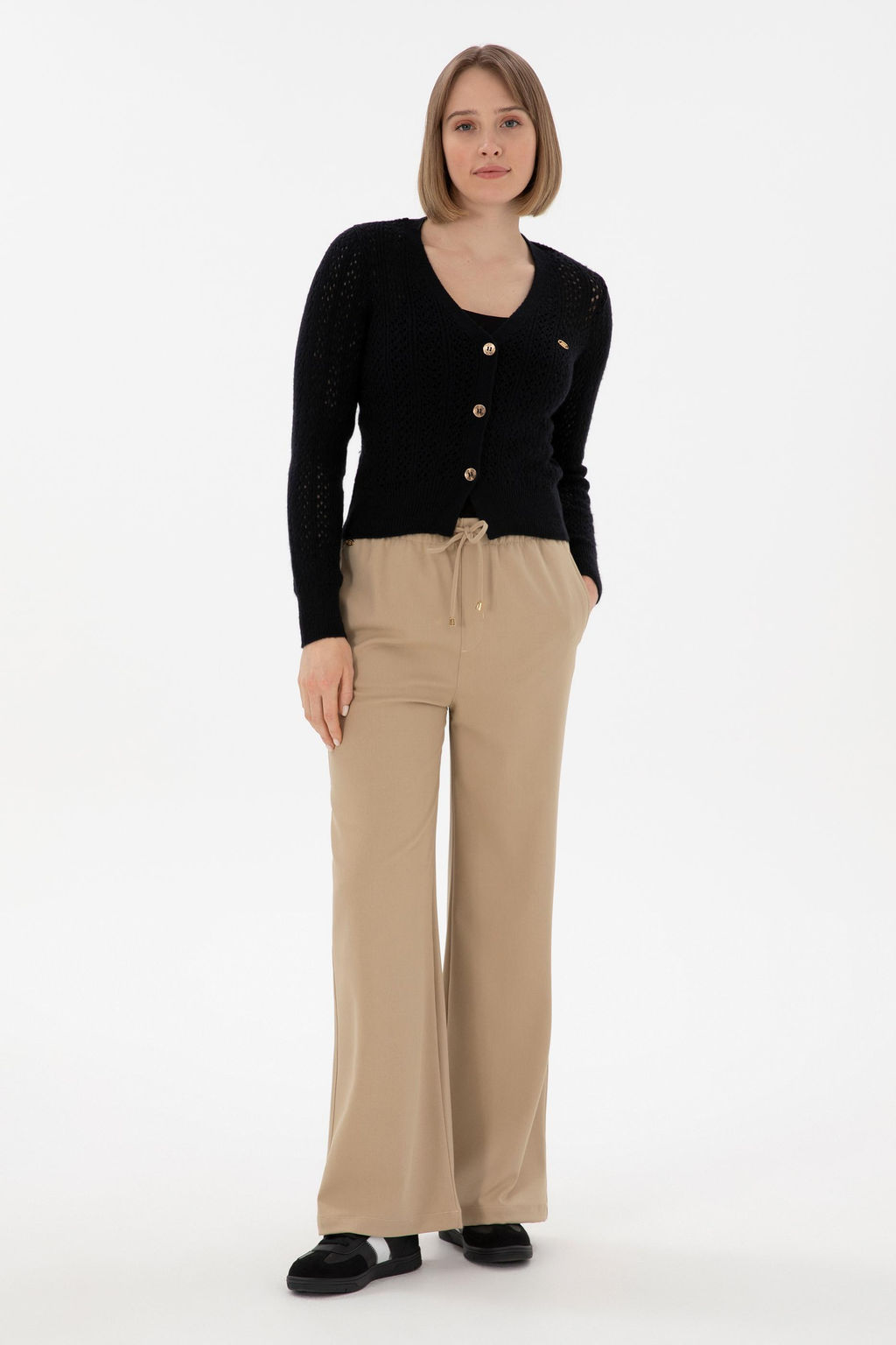 Женщина темно -синий трикотаж кардиган Неожиданная скидка в корзине - U.s. polo assn фото 4