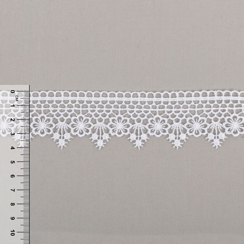 Гипюр Gamma 40 мм GGM-4002 в пакете 10 м 0.2 Турция GP001WH белый