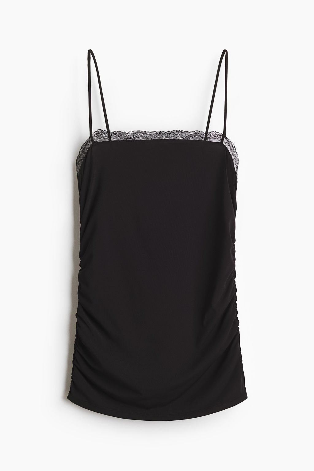 Top de tirantes finos con ribete de encaje - H&m фото 2