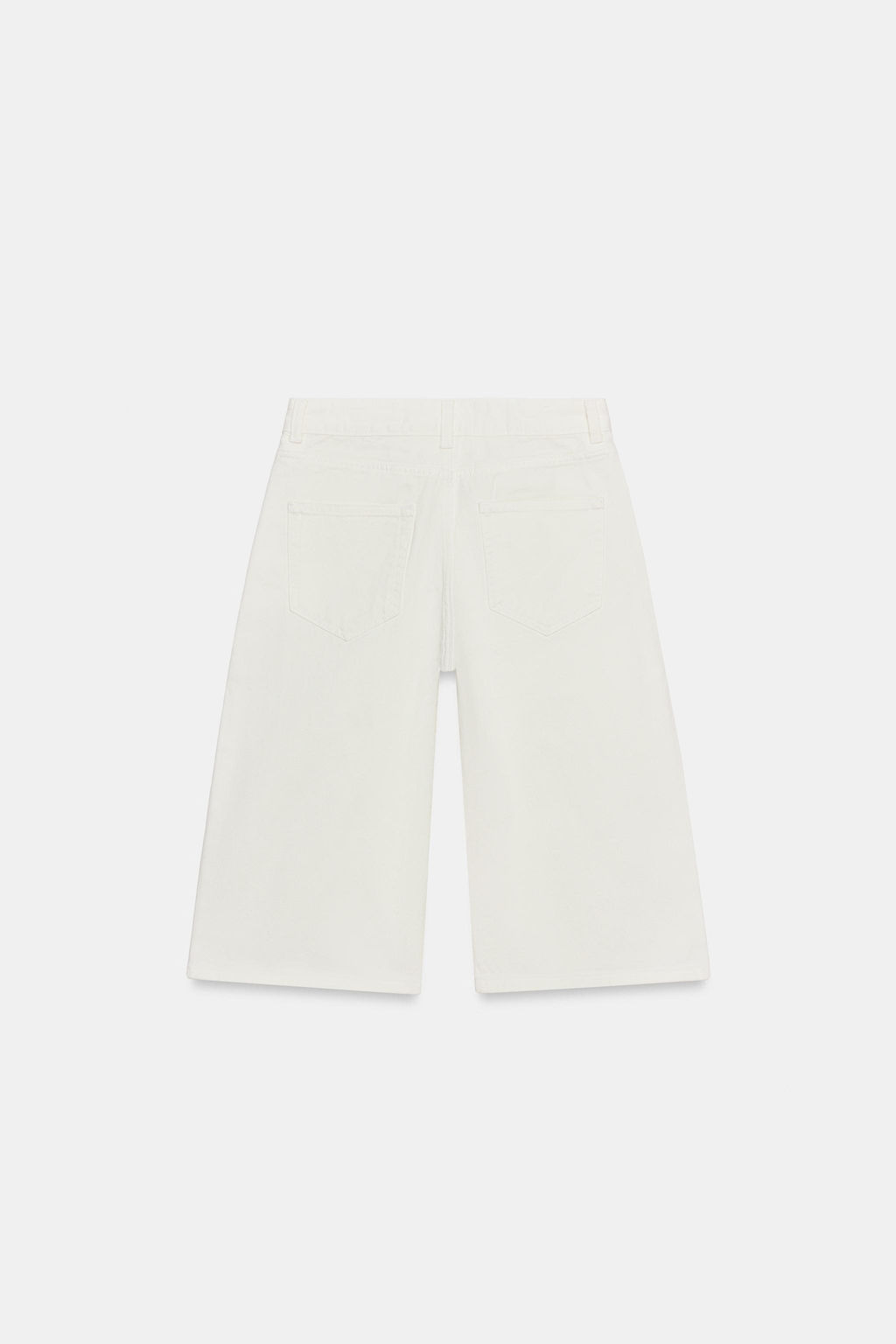 BERMUDA DENIM TIRO MEDIO ZW COLLECTION / Blanco - Zara фото 7