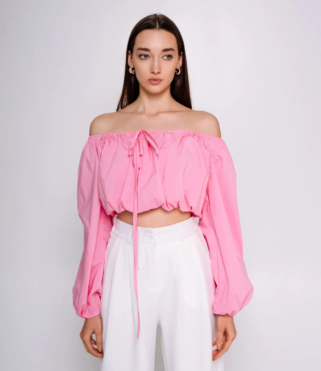 Блуза #БШ2299, розовый