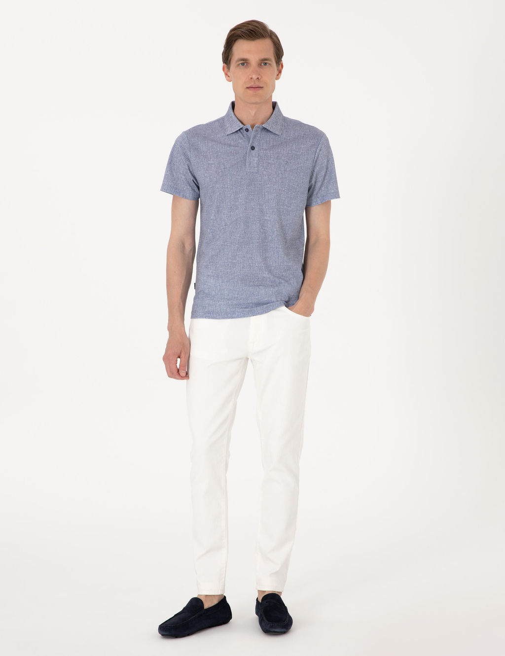 Lacivert Slim Fit Ti__rt