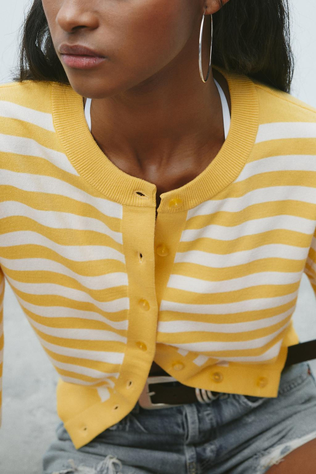 STRIPED KNIT CARDIGAN - Zara фото 7